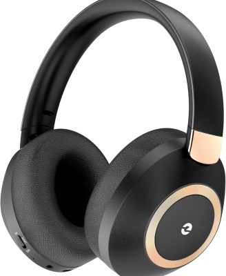 Active Noise Cancelling Headphones, 100H Playtime Headphones Wireless Bluetooth, Bluetooth Headphone with Mic, Over Ear Wireless Headphone with Deep Bass,Fast Charging for Travel